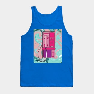 Old Antique Retro Phones Tank Top